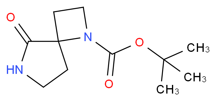 tert-butyl 5-oxo-1,6-diazaspiro[3.4]octane-1-carboxylate_分子结构_CAS_1049730-83-7