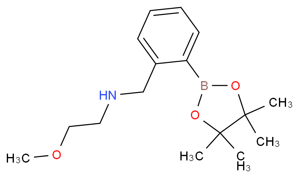 2-Methoxy-N-(2-(4,4,5,5-tetramethyl-1,3,2-dioxaborolan-2-yl)benzyl)ethanamine_分子结构_CAS_1150271-51-4)