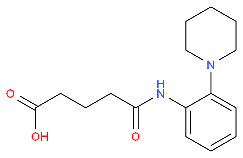 4-(2-Piperidin-1-yl-phenylcarbamoyl)-butyric acid_分子结构_CAS_436088-56-1)