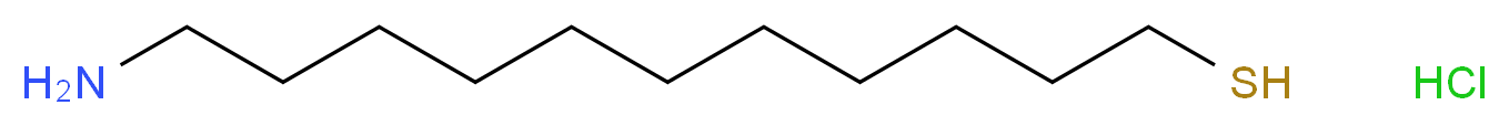 11-aminoundecane-1-thiol hydrochloride_分子结构_CAS_143339-58-6