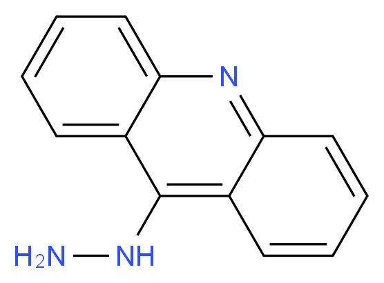 9-Hydrazinoacridine_分子结构_CAS_3407-93-0)