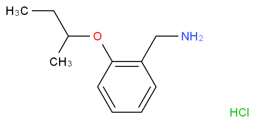 (2-sec-Butoxybenzyl)amine hydrochloride_分子结构_CAS_)