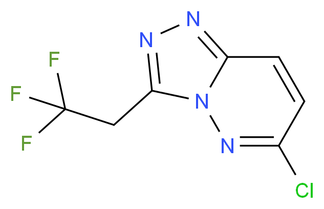 6-chloro-3-(2,2,2-trifluoroethyl)-[1,2,4]triazolo[4,3-b]pyridazine_分子结构_CAS_)