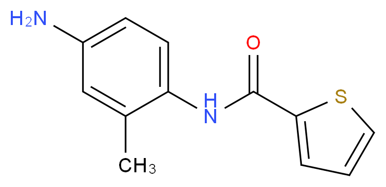 N-(4-Amino-2-methylphenyl)-2-thiophenecarboxamide_分子结构_CAS_)