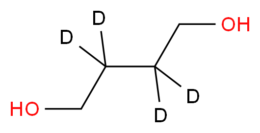 (2,2,3,3-<sup>2</sup>H<sub>4</sub>)butane-1,4-diol_分子结构_CAS_38274-25-8