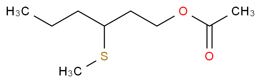 3-(甲硫基)己醇乙酸酯_分子结构_CAS_51755-85-2)