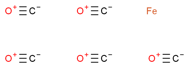 pentakis(methanidylidyneoxidanium) iron_分子结构_CAS_13463-40-6