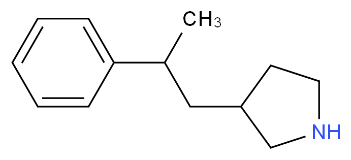 3-(2-Phenylpropyl)pyrrolidine_分子结构_CAS_)