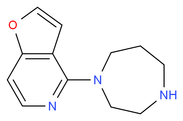 1-(Furo[3,2-c]pyridin-4-yl)homopiperazine_分子结构_CAS_845885-87-2)