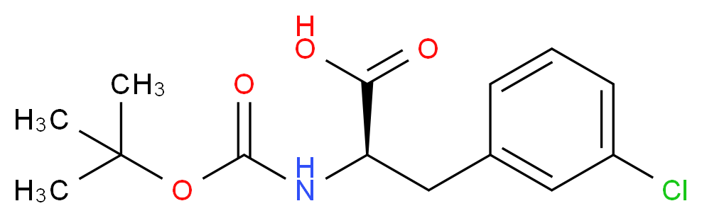 Boc-3-chloro-D-phenylalanine_分子结构_CAS_)