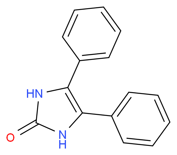 4,5-diphenyl-2,3-dihydro-1H-imidazol-2-one_分子结构_CAS_642-36-4