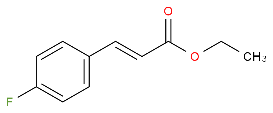 ethyl (2E)-3-(4-fluorophenyl)prop-2-enoate_分子结构_CAS_352-03-4