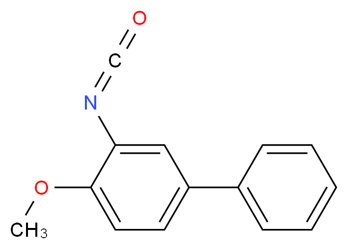 3-异氰酸-4-甲氧基联苯_分子结构_CAS_480439-22-3)