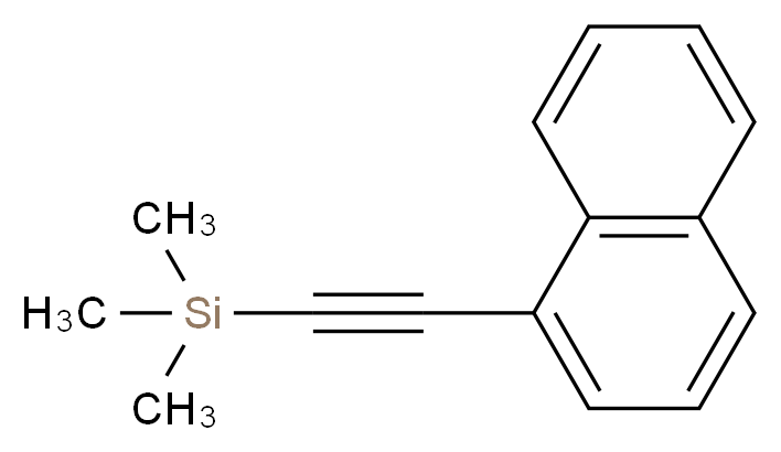 1-(1-萘基)-2-(三甲基硅基)乙炔_分子结构_CAS_104784-51-2)