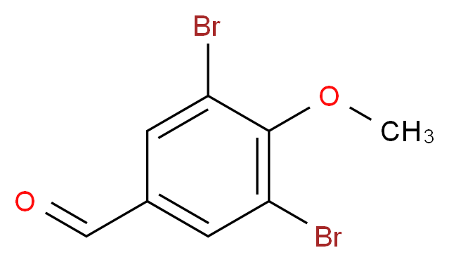 3,5-dibromo-4-methoxybenzaldehyde_分子结构_CAS_108940-96-1