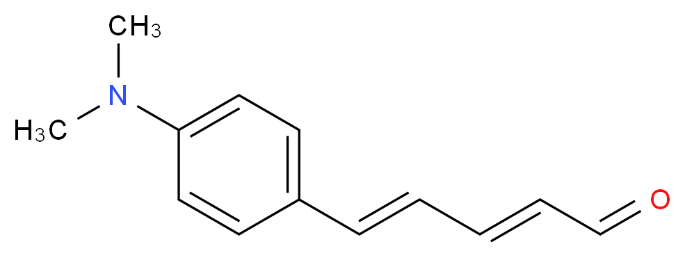 (2E,4E)-5-[4-(dimethylamino)phenyl]penta-2,4-dienal_分子结构_CAS_20432-36-4