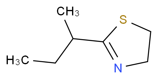 2-(butan-2-yl)-4,5-dihydro-1,3-thiazole_分子结构_CAS_56367-27-2