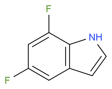 5,7-difluoro-1H-indole_分子结构_CAS_)