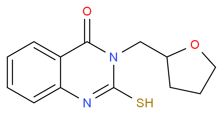 2-mercapto-3-(tetrahydrofuran-2-ylmethyl)quinazolin-4(3H)-one_分子结构_CAS_)
