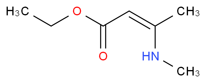 ethyl (2Z)-3-(methylamino)but-2-enoate_分子结构_CAS_870-85-9