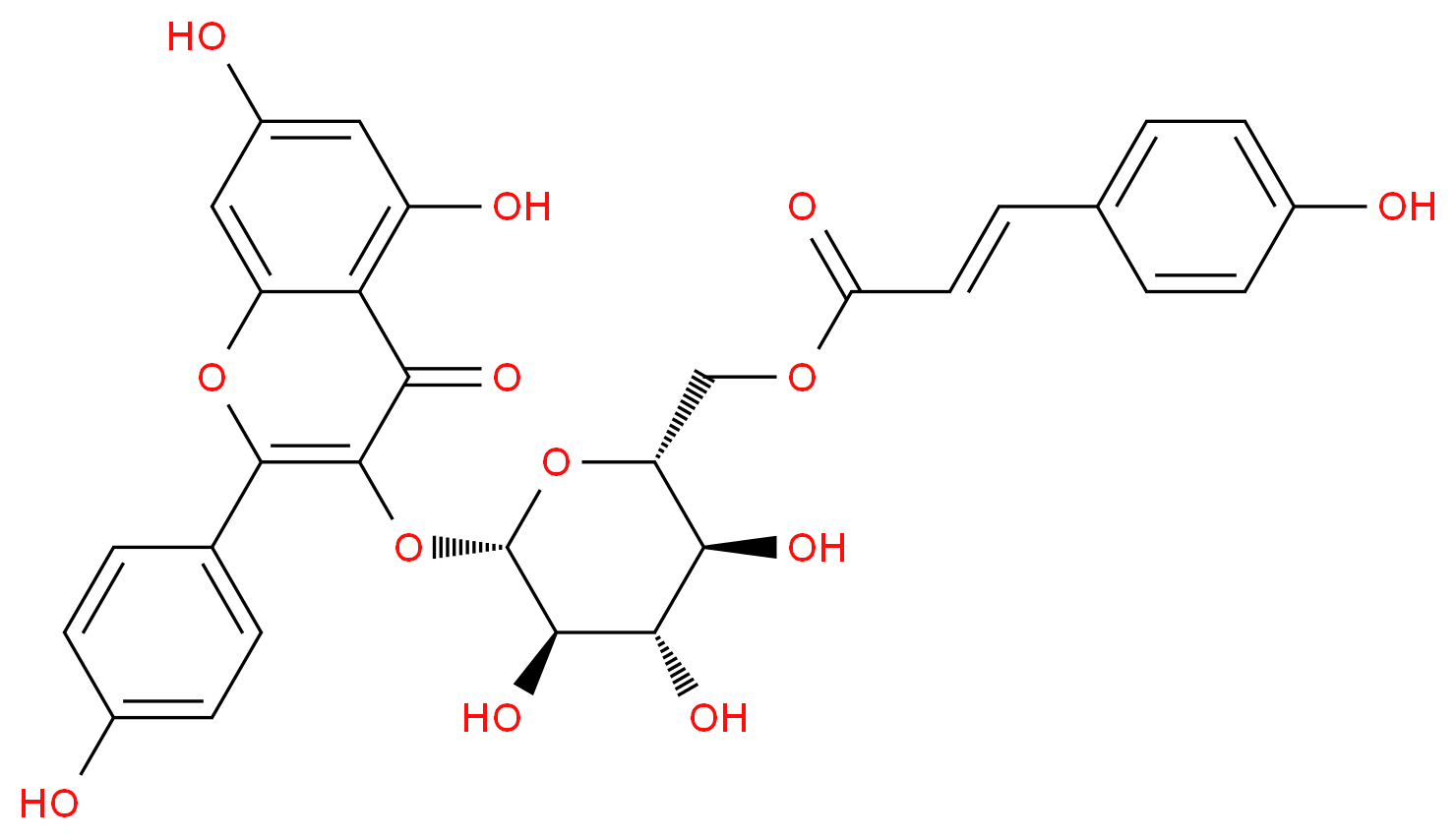 Tiliroside_分子结构_CAS_20316-62-5)