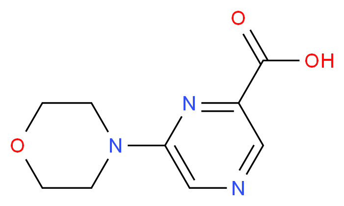 6-(4-Morpholinyl)pyrazine-2-carboxylic acid_分子结构_CAS_40262-73-5)