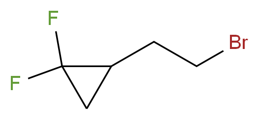 2-(2-bromoethyl)-1,1-difluorocyclopropane_分子结构_CAS_1260664-73-0