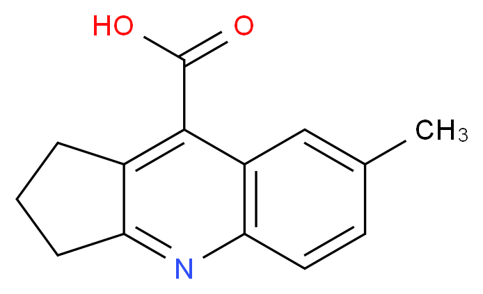 7-Methyl-2,3-dihydro-1H-cyclopenta[b]quinoline-9-carboxylic acid_分子结构_CAS_)