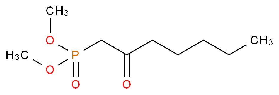 (2-氧代庚基)膦酸二甲酯_分子结构_CAS_36969-89-8)