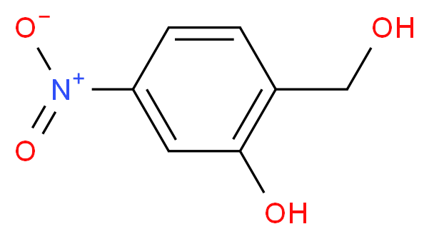 2-(Hydroxymethyl)-5-nitrophenol_分子结构_CAS_57356-40-8)