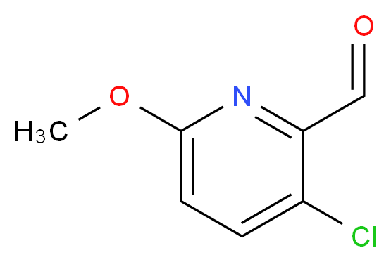 3-Chloro-6-methoxypyridine-2-carboxaldehyde_分子结构_CAS_1060810-35-6)