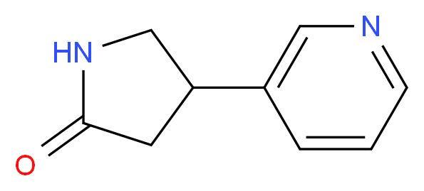 4-(3-Pyridinyl)-2-pyrrolidinone_分子结构_CAS_55656-99-0)