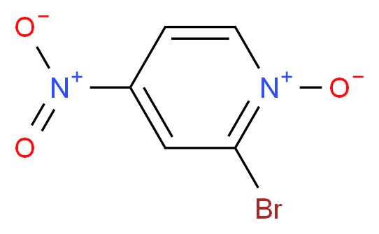 2-bromo-4-nitropyridin-1-ium-1-olate_分子结构_CAS_52092-43-0