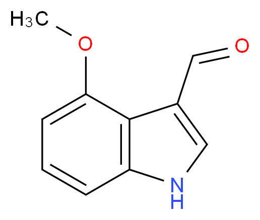 4-methoxy-1H-indole-3-carbaldehyde_分子结构_CAS_90734-97-7