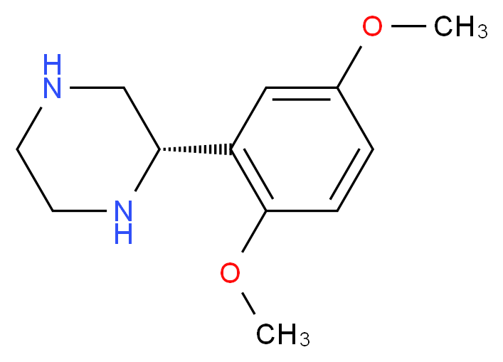 (S)-2-(2,5-DIMETHOXY-PHENYL)-PIPERAZINE_分子结构_CAS_)