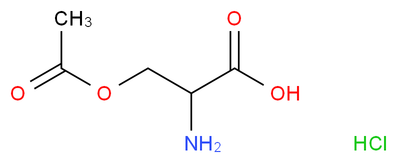 3-(acetyloxy)-2-aminopropanoic acid hydrochloride_分子结构_CAS_66638-22-0