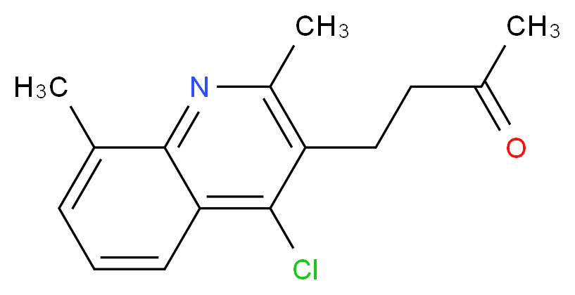 4-(4-chloro-2,8-dimethylquinolin-3-yl)butan-2-one_分子结构_CAS_309721-18-4)