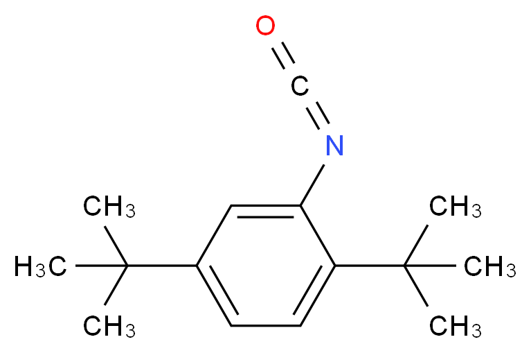 2,5-二叔丁基苯基异氰酸酯_分子结构_CAS_480438-99-1)