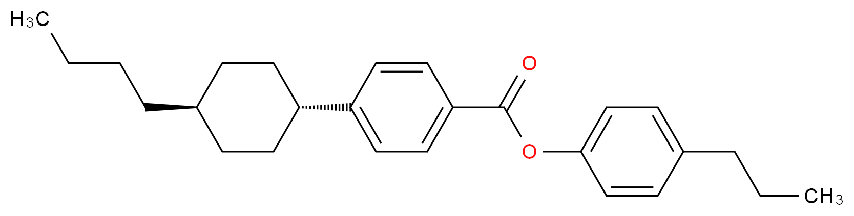 4-propylphenyl 4-[(1s,4r*)-4-butylcyclohexyl]benzoate_分子结构_CAS_96155-68-9