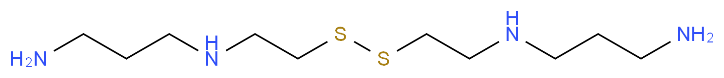 (3-aminopropyl)[2-({2-[(3-aminopropyl)amino]ethyl}disulfanyl)ethyl]amine_分子结构_CAS_127565-72-4