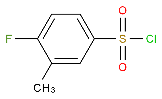 4-Fluoro-3-methylbenzenesulphonyl chloride_分子结构_CAS_629672-19-1)