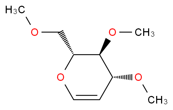 (2R,3S,4R)-3,4-dimethoxy-2-(methoxymethyl)-3,4-dihydro-2H-pyran_分子结构_CAS_16740-98-0