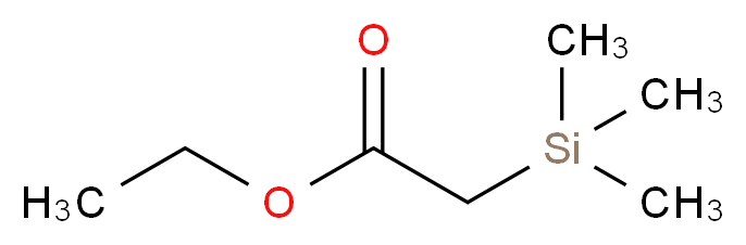 (三甲基硅基)醋酸乙酯_分子结构_CAS_4071-88-9)