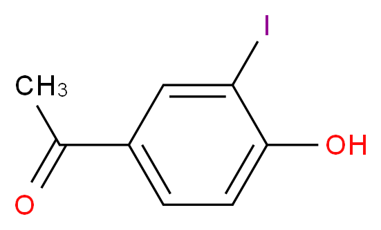 1-(4-hydroxy-3-iodophenyl)ethan-1-one_分子结构_CAS_62615-24-1