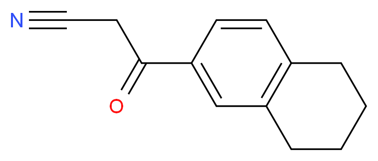 3-oxo-3-(5,6,7,8-tetrahydronaphthalen-2-yl)propanenitrile_分子结构_CAS_2623-25-8