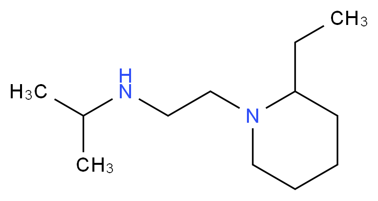 N-[2-(2-Ethylpiperidin-1-yl)ethyl]-N-isopropylamine_分子结构_CAS_)