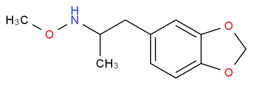 [1-(2H-1,3-benzodioxol-5-yl)propan-2-yl](methoxy)amine_分子结构_CAS_74698-48-9