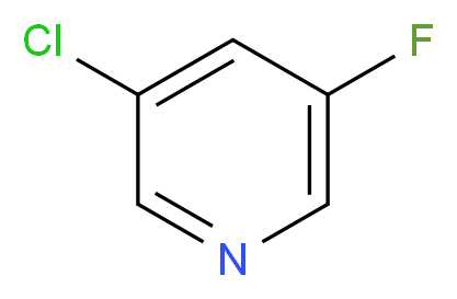 3-chloro-5-fluoropyridine_分子结构_CAS_514797-99-0