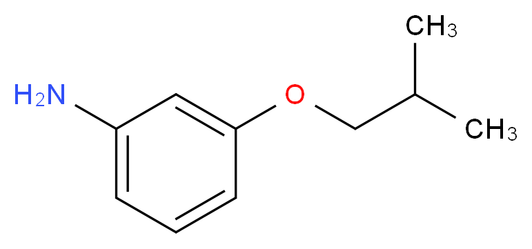 3-(2-methylpropoxy)aniline_分子结构_CAS_37532-43-7