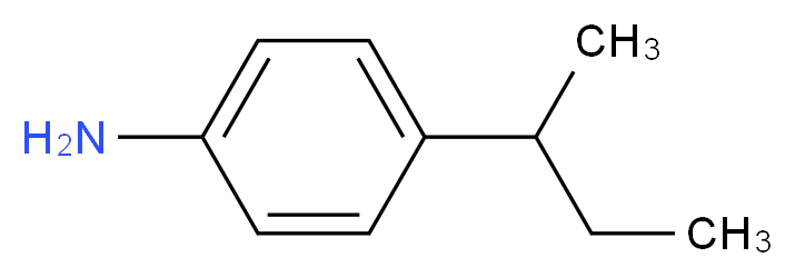 4-(butan-2-yl)aniline_分子结构_CAS_30273-11-1